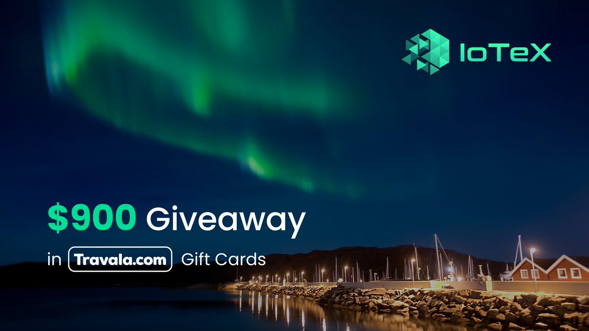 Listen up <a href="/iotex_io/">IoTeX</a> fans📣

$IOTX is now LIVE on Travala.com and can be used to book +3 million travel products✈️🏨

To celebrate, enter to WIN $900 in Gift Cards
➡️Follow <a href="/travalacom/">Travala.com 🏨 ✈️</a> &amp; <a href="/iotex_io/">IoTeX</a>
➡️Tag your travel buddy with your dream destination🌎

Closes Nov. 10th