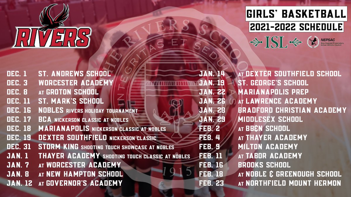 RiversAthletics's tweet photo. 2021-2022 Girls’ Basketball Schedule @LHMiller44 https://t.co/bLSkWv1Wr9
