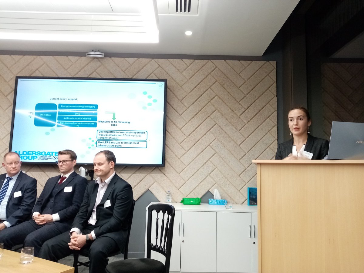 AldersgateGrp's tweet photo. Local authority partnerships are important for these sectors and can play a crucial role, Ana emphasises in her presentation @shepwedd #decarbonisationchallenge. It will also be important to introduce resource efficiency https://t.co/pJsXDSaT5Z