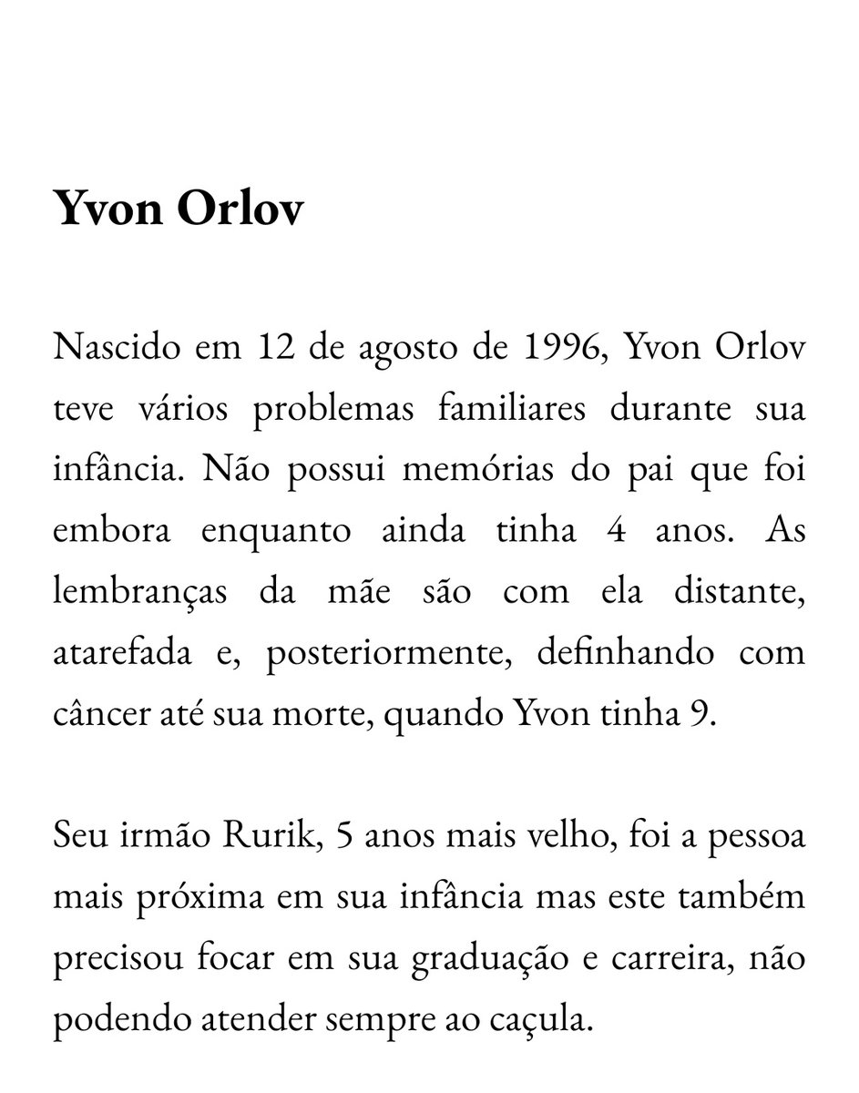 CS52YVN's tweet photo. ↝ Yvon Orlov ◕｡

• 25 anos
• Homossexual
• Ele/Dele
• Arquiteto https://t.co/J5kpYajeCt