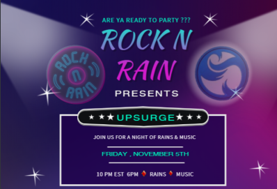 Come Join the Party ! November 5th !! Tag your friends come grab some rains &amp; listen to some really good music !! 🎸🥁
Discord -discord.gg/z8x5vEkk4N
Rocknrain.com is where you will find everything going on in the #RNRC world