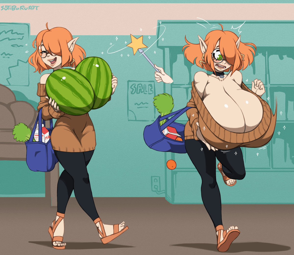 Sutibaru's tweet photo. Melon 2 Melon for @MerelyforArt https://t.co/KGoiyFPUuF
