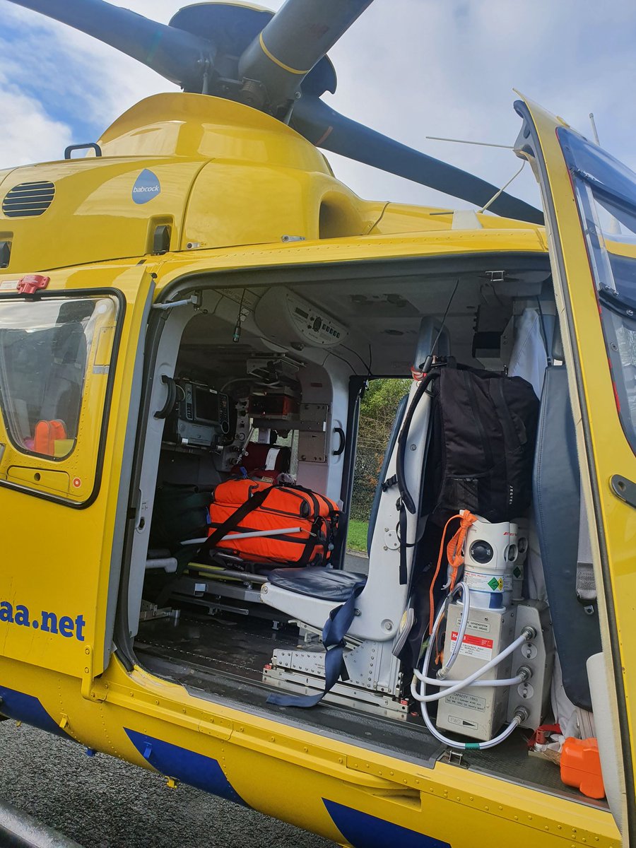 MajorTraumaRPH's tweet photo. Visit to NWAA today, great to see the team in action! Professional, expert team providing a critical life saving service across the North West Region, 365 days a year. For more info about the service that is funded solely by charitable contributions go to @NWAirAmbulance https://t.co/QFo6AaFMFG