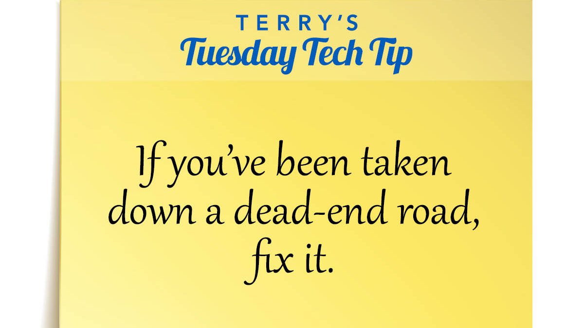FandMHelpdesk's tweet image. If you’ve been taken down a dead-end road, fix it. indd.adobe.com/view/a649cc41-… #TTTechTip #applemaps #googlemaps