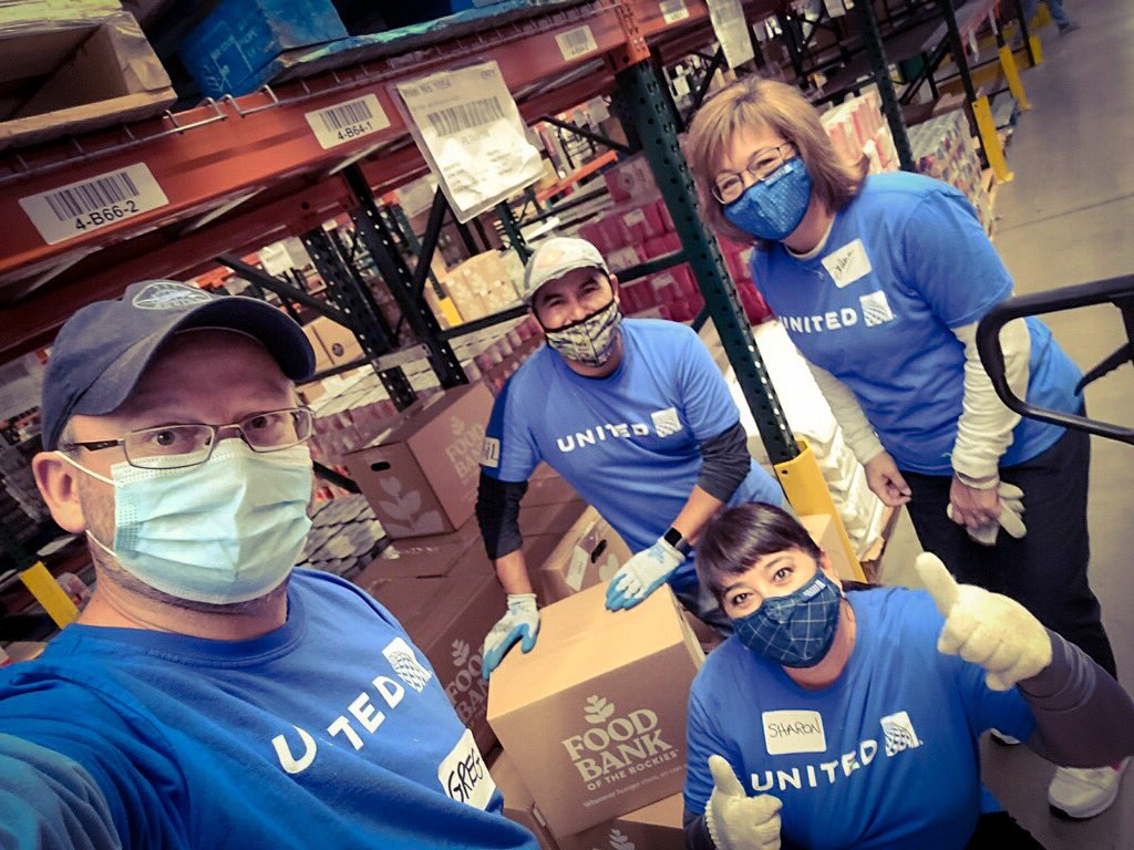 Fabulous morning volunteering at the Food Bank of the Rockies with amazing DEN and #united4veterans friends!
