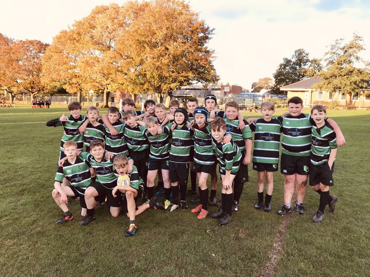 HeadofPELutt's tweet photo. Another two rugby games @LuttHigh vs @wpa_pe Well done to all involved. Results - Y7 - W. Y8 - L
Year 7 celebrating their win with a picture below. https://t.co/QOyVjcWYD0