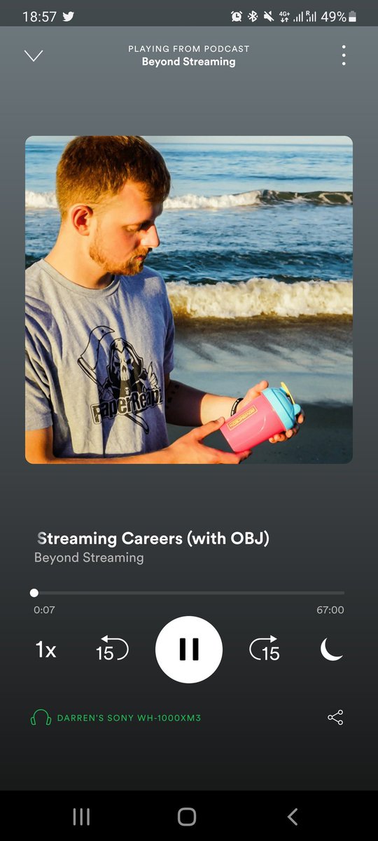 DCBinksy's tweet photo. Who needs gym music when you can listen to the @SkirataGaming #beyondstreaming podcast https://t.co/WNj6fpZVEr