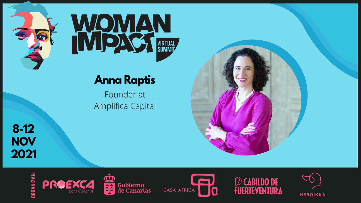 woman_impact's tweet photo. Speaker announcement ❗❗❗
🇺🇸
We are very happy to announce our next speaker:
Anna Raptis, Founder at @AmplificaC
🇪🇸
Estamos muy contentos de anunciar nuestra próxima ponente:
Anna Raptis, Fundadora de Amplifica Capital
#womanimpactsummit #womanimpactsummit2021 https://t.co/8LQ9h7JP7R