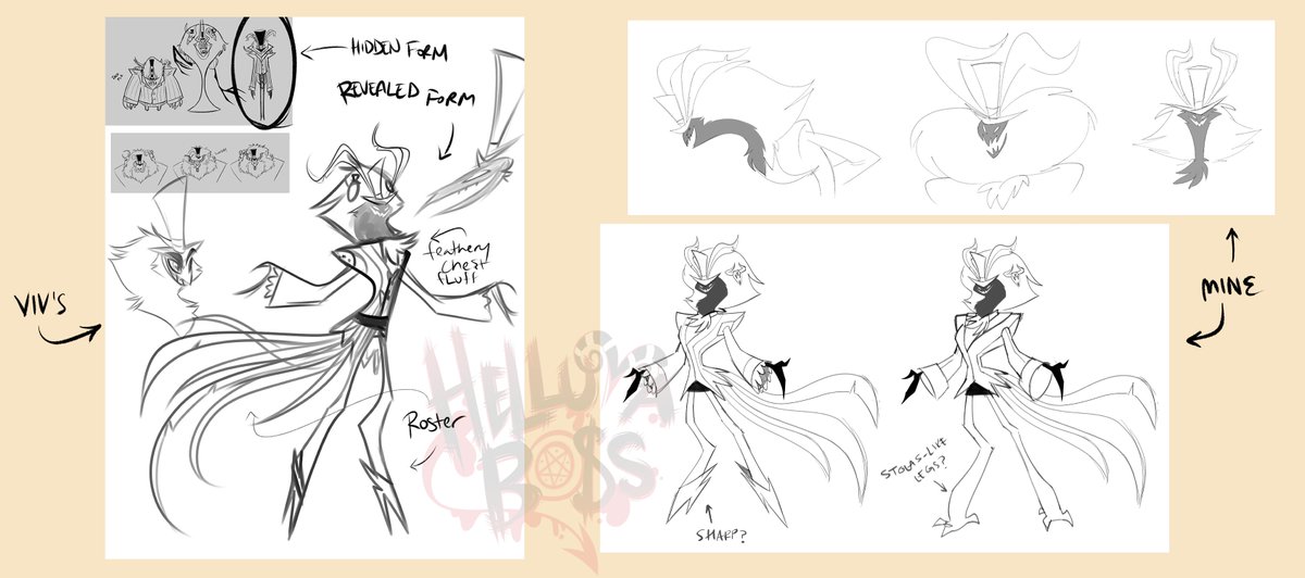 I describe this process like a "frankenstein" thing, where Viv takes elements she liked from all our exploration and mixes them all! Resulting on a new pass, then I usually give her more options&amp;ideas based of what she does. We repeat this step over and over 