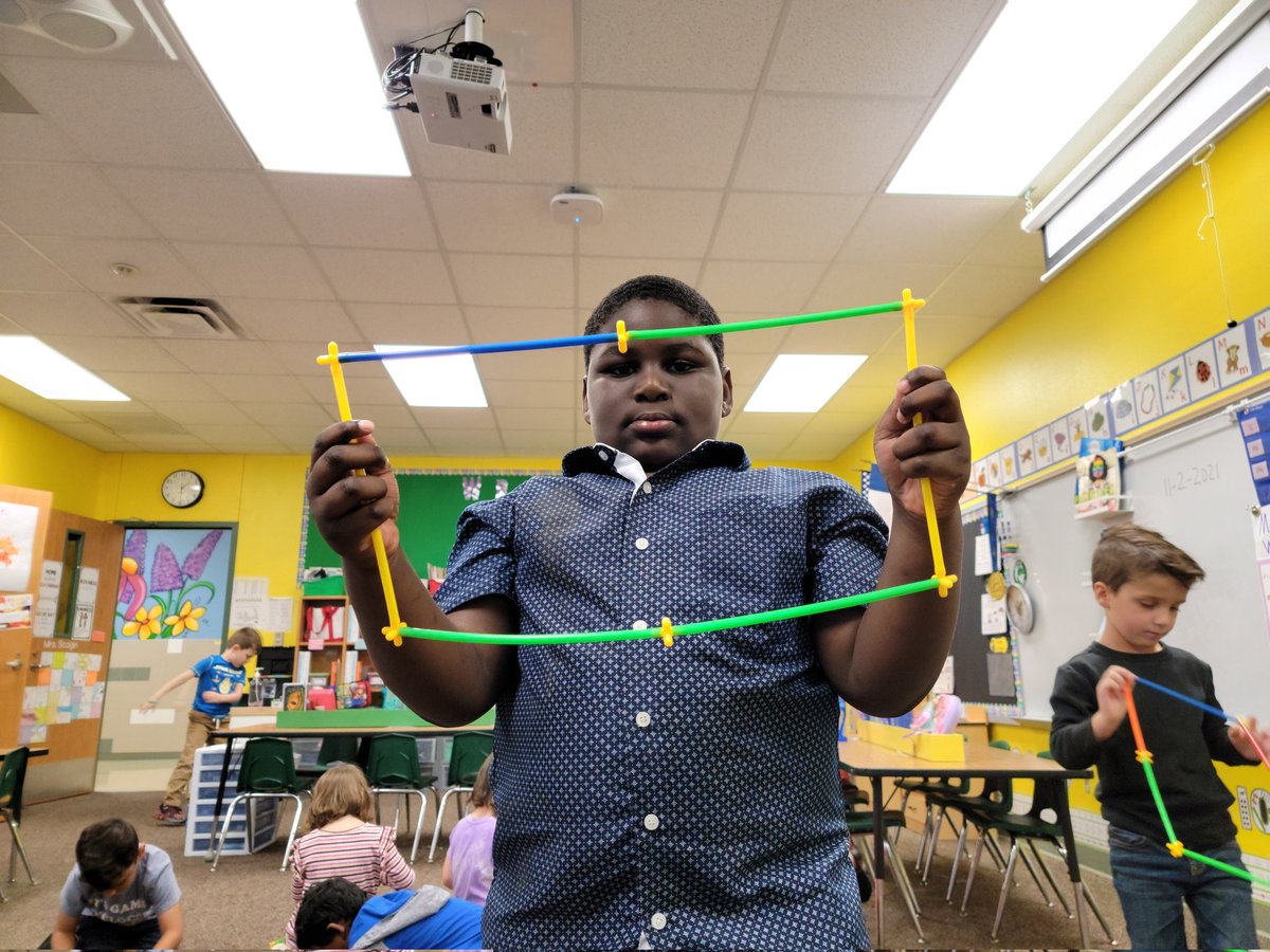 Having fun exploring with straw constructors to make 2D shapes, and count sides and vertices. <a href="/CaprockES/">Caprock Elementary</a> <a href="/KISDMathSquad/">KISDMathSquad</a> <a href="/KellerISD/">Keller Schools</a>