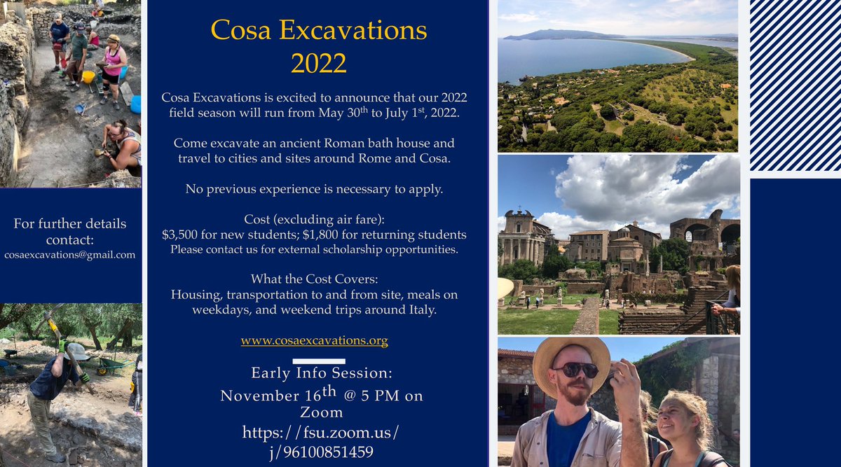 AndreaUDeGiorgi's tweet photo. Cosa Excavations resume this Summer,and you should join us ⛏🏛@CosaExcavations #RomanArchaeology #ClassicsTwitter #Archaeology #LateAntiquity https://t.co/Z4lk9KnmZX