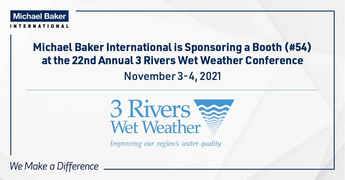 We're sponsoring a booth at the 3 Rivers Wet Weather Conference to hear from experts on how to overcome the wet weather problems that have plagued the Pittsburgh region for decades. If you’re attending, visit us at Booth No. 54, and learn more here: 3riverswetweather.org/events/annual-…