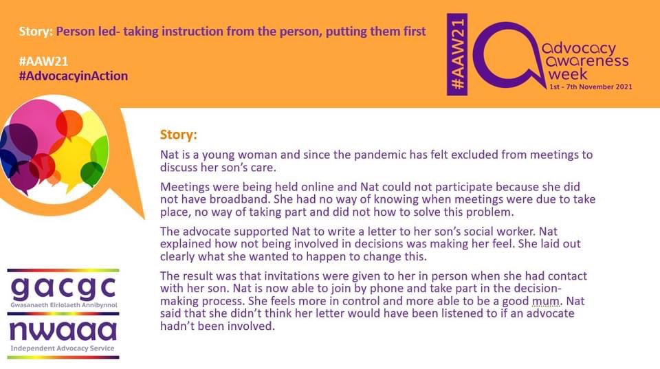 slinstinct's tweet photo. #AAW21 Advocacy Awareness Week day 2, 2 little stories for you #ActioninAdvocacy @NDTicentral @BarristerSecret https://t.co/E23Jnu19VM