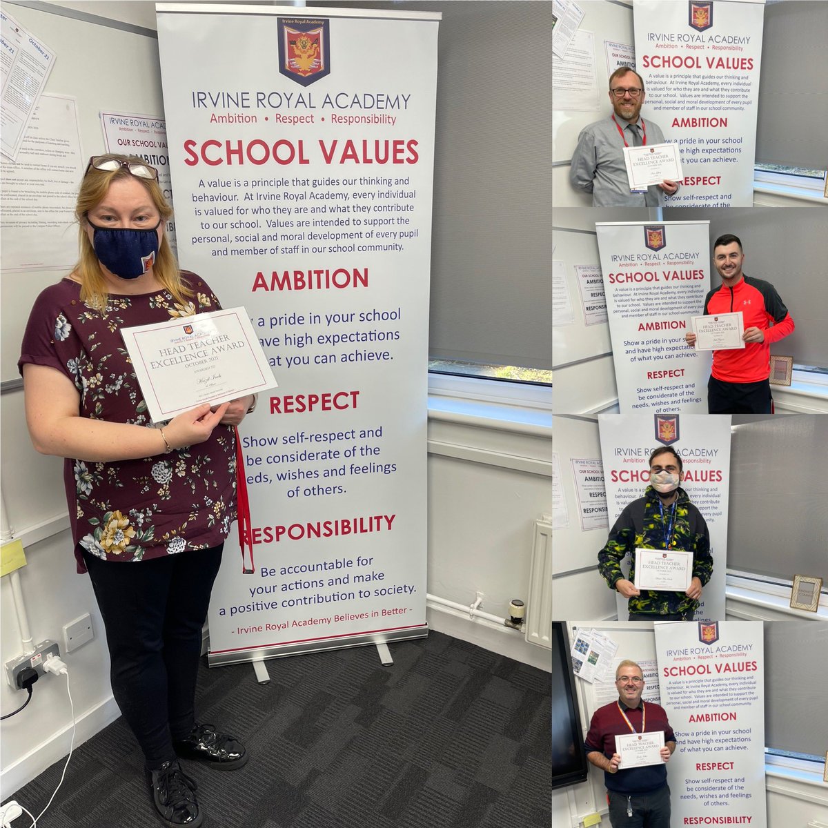 Mrs Sloan had the pleasure of meeting staff today and thanking them for their contribution to our school community. #believeinbetter #ambition #respect #responsibility <a href="/IrvineRoyalFF/">IrvineRoyalFriends&Family</a> <a href="/iRoyalPLT/">Senior Pupil Leadership Team</a>