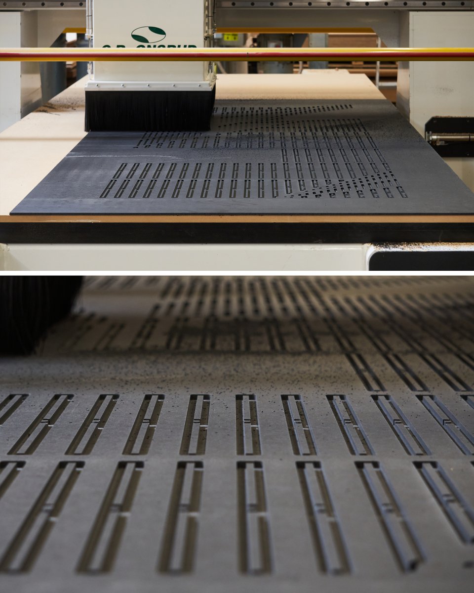 From plywood, to Richlite. After a few design iterations and mockups, these dining room screens for Wabi-Sabi House are taking shape in the shop. <a href="/richlite/">Richlite</a>