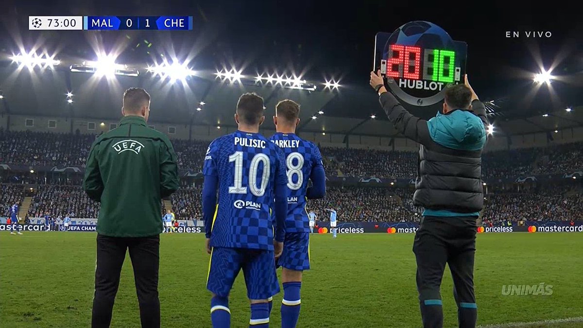 11Yanks's tweet photo. And he's on! #UCL #chemal #pulisic https://t.co/BH2MmHE8vz