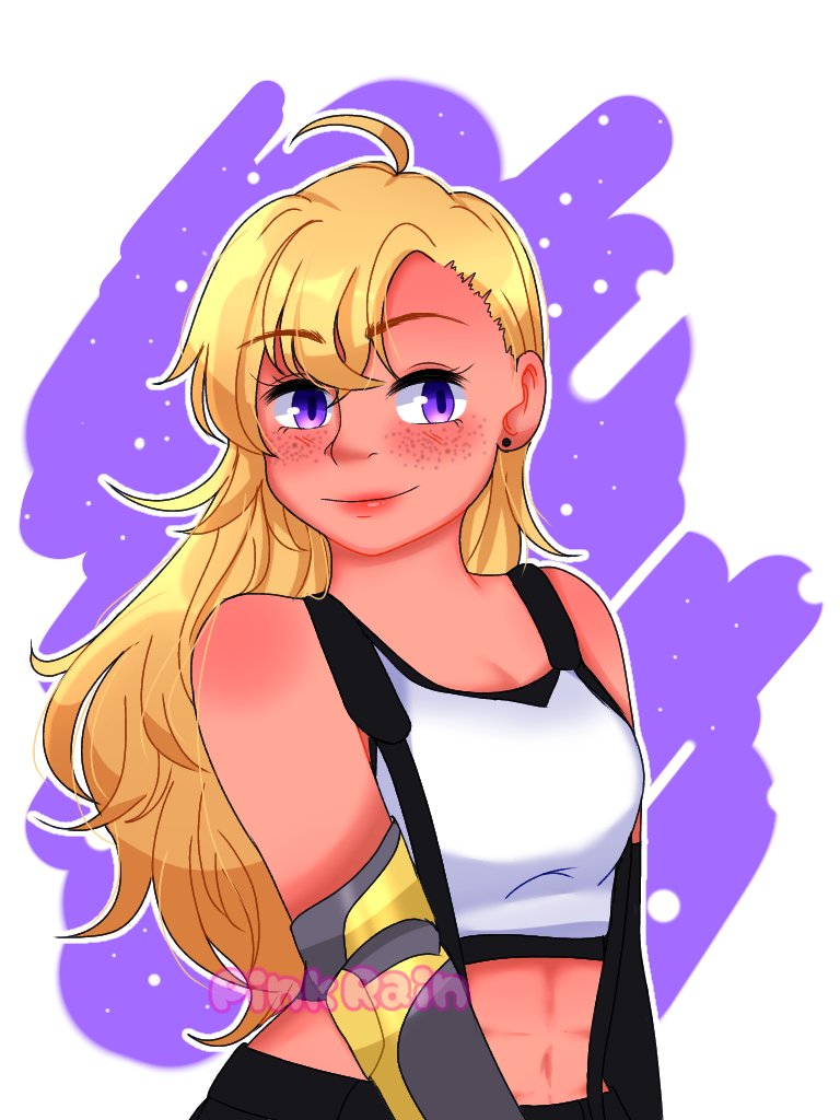 Pink_Rain_Art's tweet photo. Yang as Tifa 🖤💛 
#RWBY #TifaLockhart #YangXiaoLong https://t.co/TEl89Z53bt