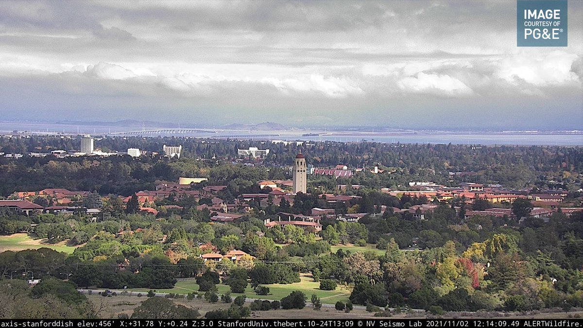 JRWildlife's tweet photo. Current view of #Stanford campus from the ALERTWildfire camera at the Dish https://t.co/jrAcJOTNys
