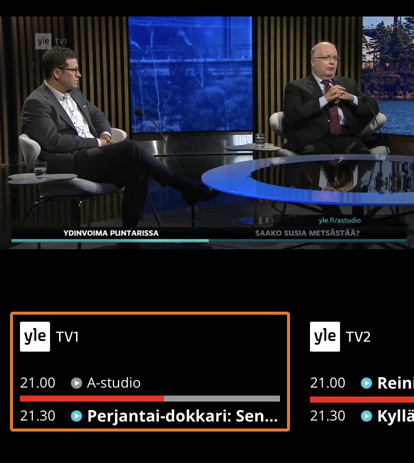 Tarvitsemme perusvoimaa, kuten #ydinvoima a, vesivoimaa säätövoimana sekä tuulta ja aurinkoa #ilmastonmuutos torjuntaan. @SimonOllus <a href="/YleAstudio/">A-studio</a> #taksonomia