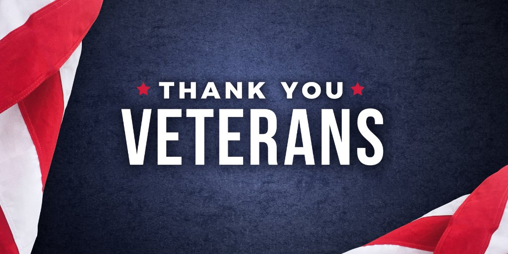 We want to say thank you to our Veterans for your service and sacrifice.