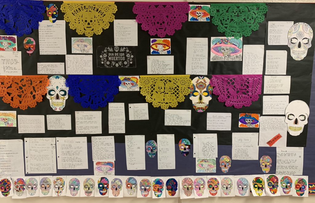 PNevarez03_JHS's tweet photo. Dia de los Muertos poetry. https://t.co/IaV72db8nC