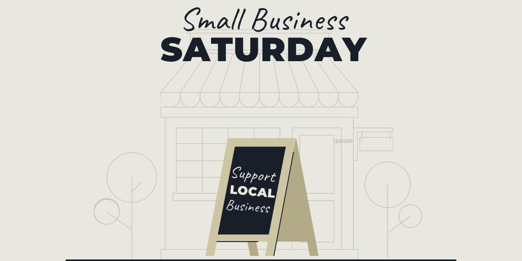 Today is Small Business Saturday. Don't forget to support your local businesses this holiday season!
