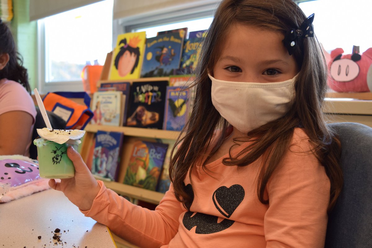 brewsterschools's tweet photo. Last week, Sara DiDio introduced her first graders to a brand new writing unit by making monster pudding. Eager students followed step-by-step instructions to make their own pudding before working in groups to write a how-to piece.

For more: https://t.co/jAFiW9FLeB https://t.co/MphYJpmbBo