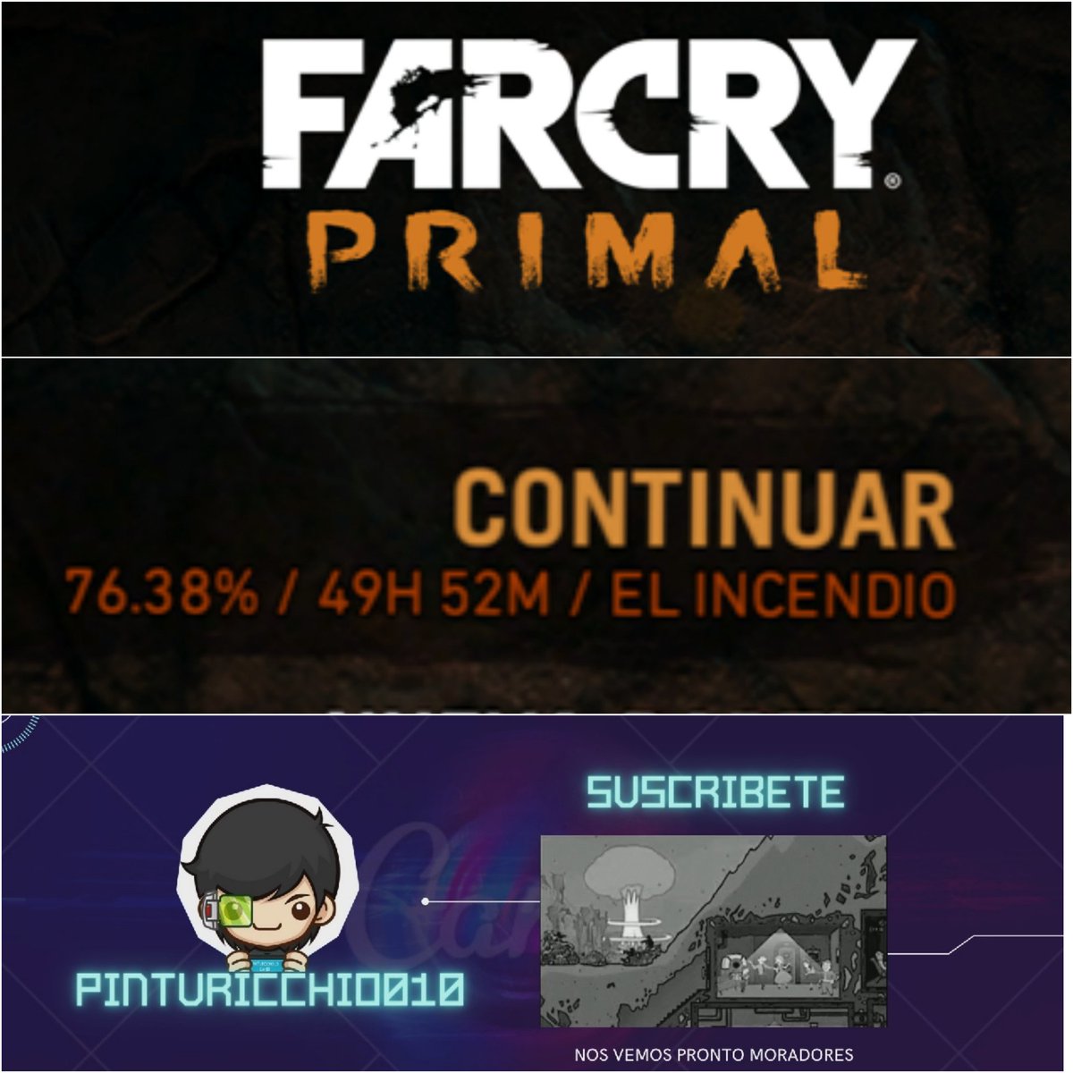 pinturicchio_28's tweet photo. Saludos moradores hoy en estadísticas PINTU les comparto que ya llevamos el 76.38% 📊📈 del juego jugado 🤓 pronto lo acabamos así que no te pierdas los últimos directos de tremendo juego. #farcryprimal #farcry #xbox #ubisoft #ubisoftclub #ubisoftgames 👉https://t.co/UGyi8leeNZ👈 https://t.co/xkwMtSFVPw