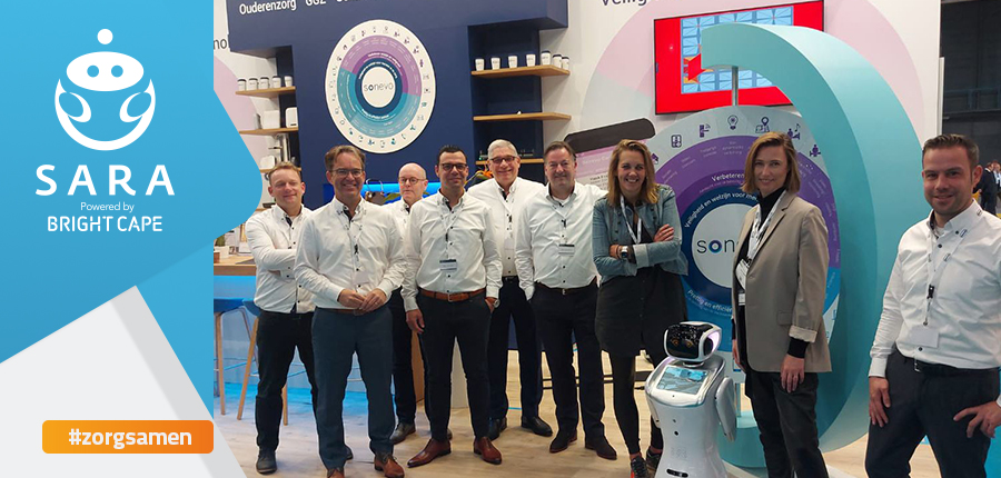 Vandaag was de aftrap van de zorg ICT in de Jaarbeurs Utrecht! Hier staan we t/m donderdag samen met onze partner @Hertekgroep. Kom zorgrobot SARA ervaren en maak kennis met onze nieuwste telg! Aanmelden is GRATIS zorg-en-ict.nl