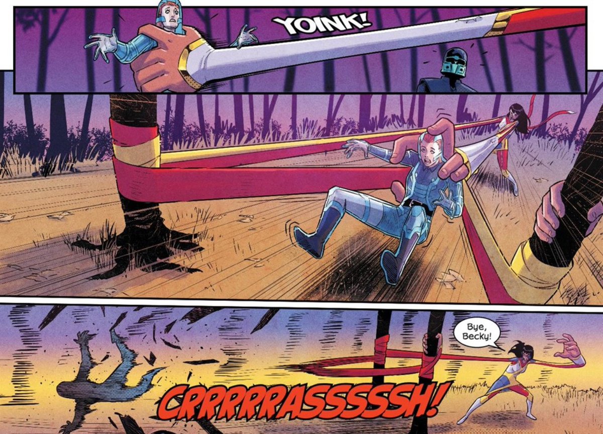 CommanderHales1's tweet image. These are the fun things we won’t be seeing in live action thanks to the Ms. Marvel power change

Sad, really