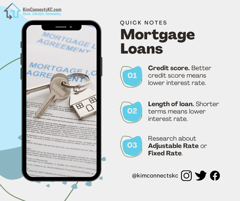 KimConnectsKC's tweet photo. If you are planning to apply for a mortgage loan, here are a few quick notes to evaluate before you do so. #mortgage #realestate #kimconnects https://t.co/SUn7yoXfC5