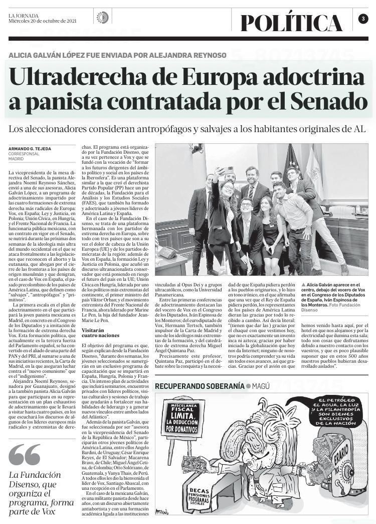 Sublevados_'s tweet photo. Celebramos que @Alice_gl traiga echando espuma por la boca a la izquierda mexicana y a progres de oposición por igual. Estuvo en 🇪🇸, 🇵🇱 y 🇭🇺 formándose en el conservadurismo, a través de @FDisenso. 

La Derecha necesita personas PREPARADAS. https://t.co/Nr5REWDzt5
