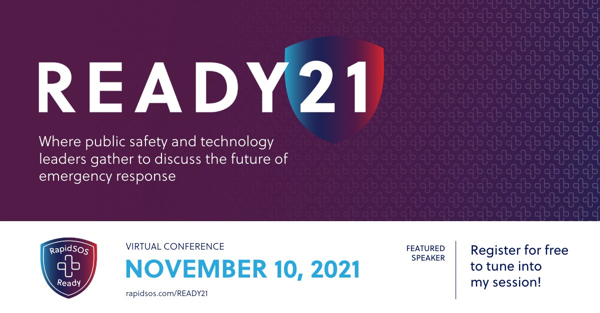 Fletch911's tweet photo. I'm excited to represent @911inform speaking @RapidSOS’s #READY21 on 11/10! This virtual event is free for all #publicsafety pros.
Register today: https://t.co/BLSvXANoHS
#RapidSOSReady #RapidSOSReadyEmergencyCommunity https://t.co/vqQqjuxBmZ