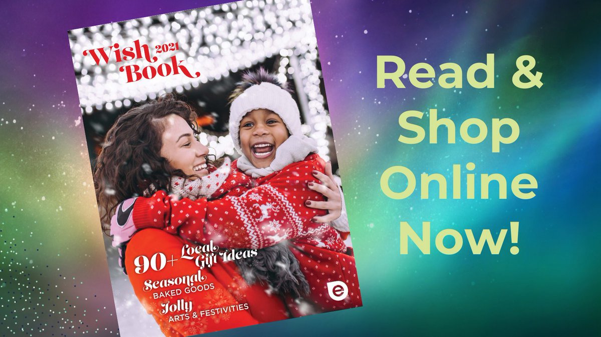 whereedmonton's tweet photo. Our largest gift guide EVER just dropped! Shop local this holiday season with a roundup of stellar products from amazing local stores. Inside, you’ll also find holiday festivals, seasonal dining, and more: https://t.co/AvPgcvtnRk

#WhereEdmonton #yeg #Wishbook2021 https://t.co/4W50a4YFod