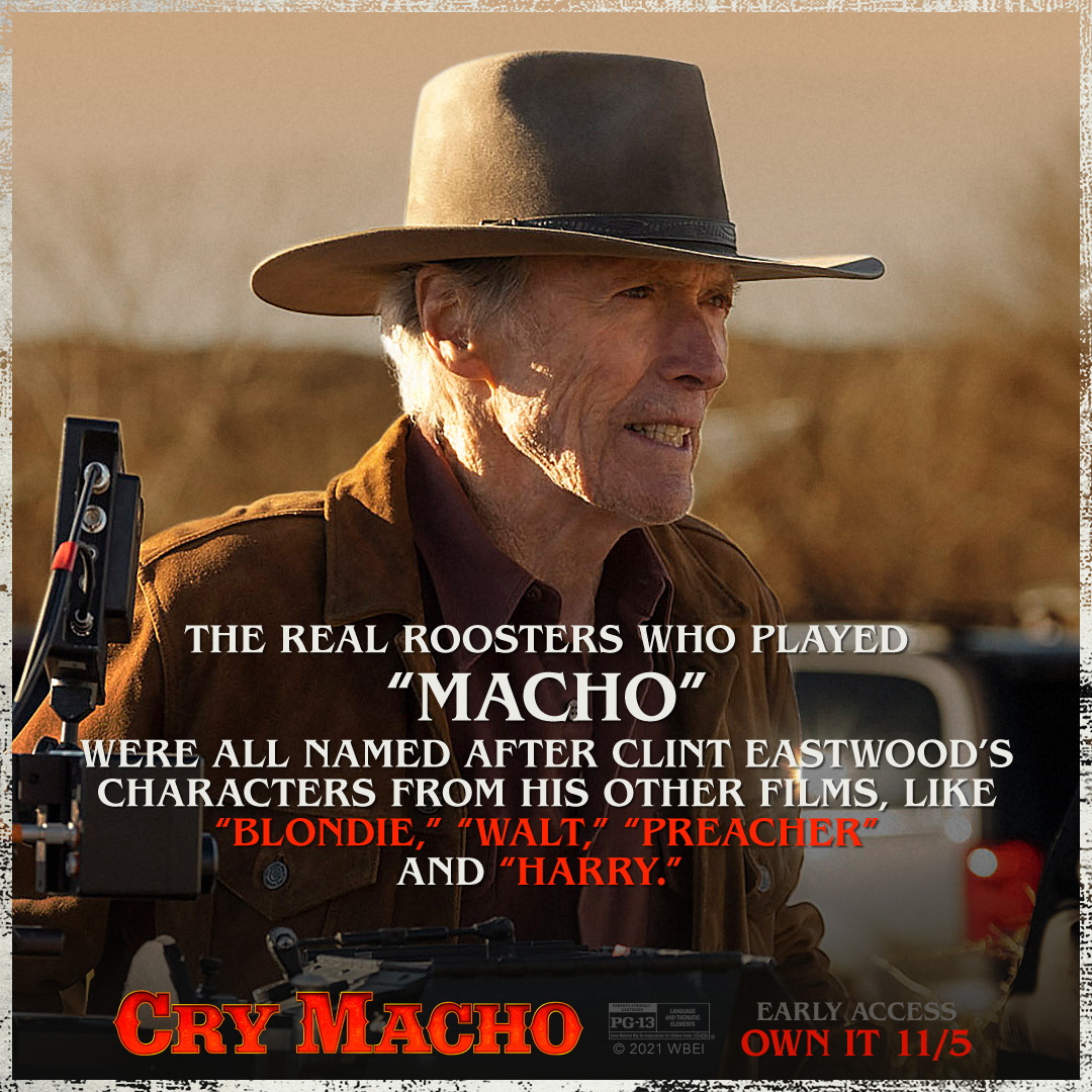 Legendary. Get early access to #CryMacho, directed by and starring Clint Eastwood, and own it 11/5: crymachofilm.com