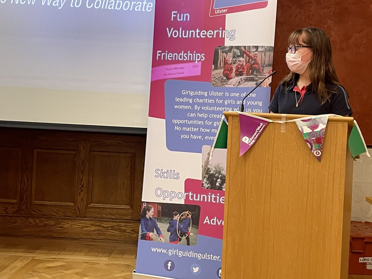 Anna, a Guide from Belfast presented on education and opportunities for our young women to study STEM subjects and develop into the leaders of tomorrow #girlscan #UKParliamentWeek