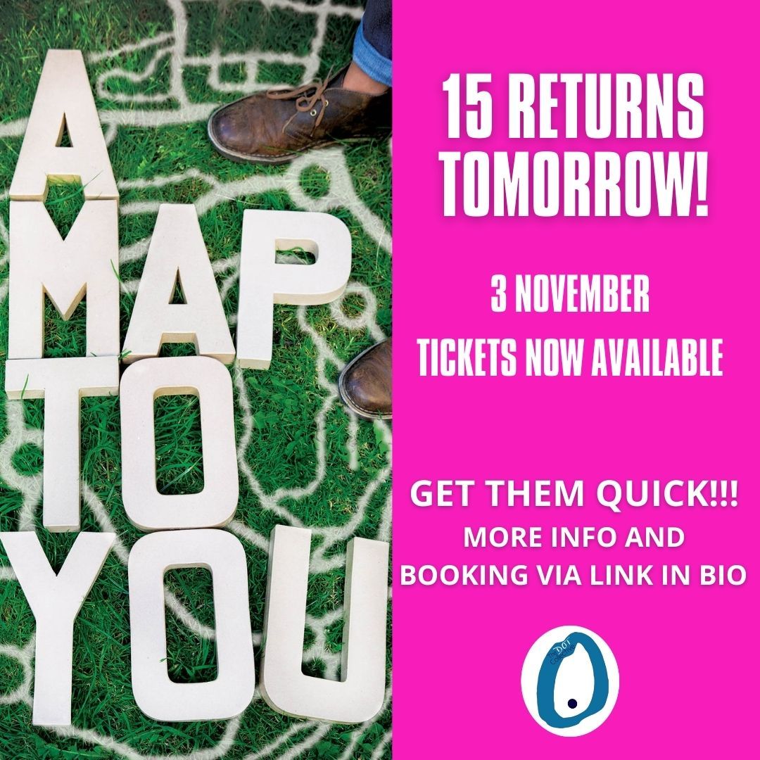 dotcollective's tweet photo. 15 TICKETS HAVE JUST BECOME AVAILABLE FOR our sell out #immersiveexperience #AMaptoYou TOMORROW NIGHT (3RD NOV). We had a school group pull out re: Covid, so help us fill it!!
Book online (link in bio) so if you wanted to come, now you can!!! whoop! @Longfieldhall https://t.co/iZLs1N5Mo9