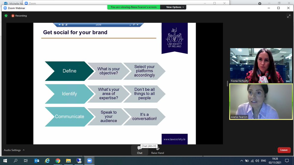 Such a great evening discussing all things social media with the <a href="/LawSocIreland/">Law Society Ireland</a> #youngermembers committee. Social media gets a lot of bad press but when used for good, it's an incredibly powerful tool and one I wonder how we ever lived without 🤔