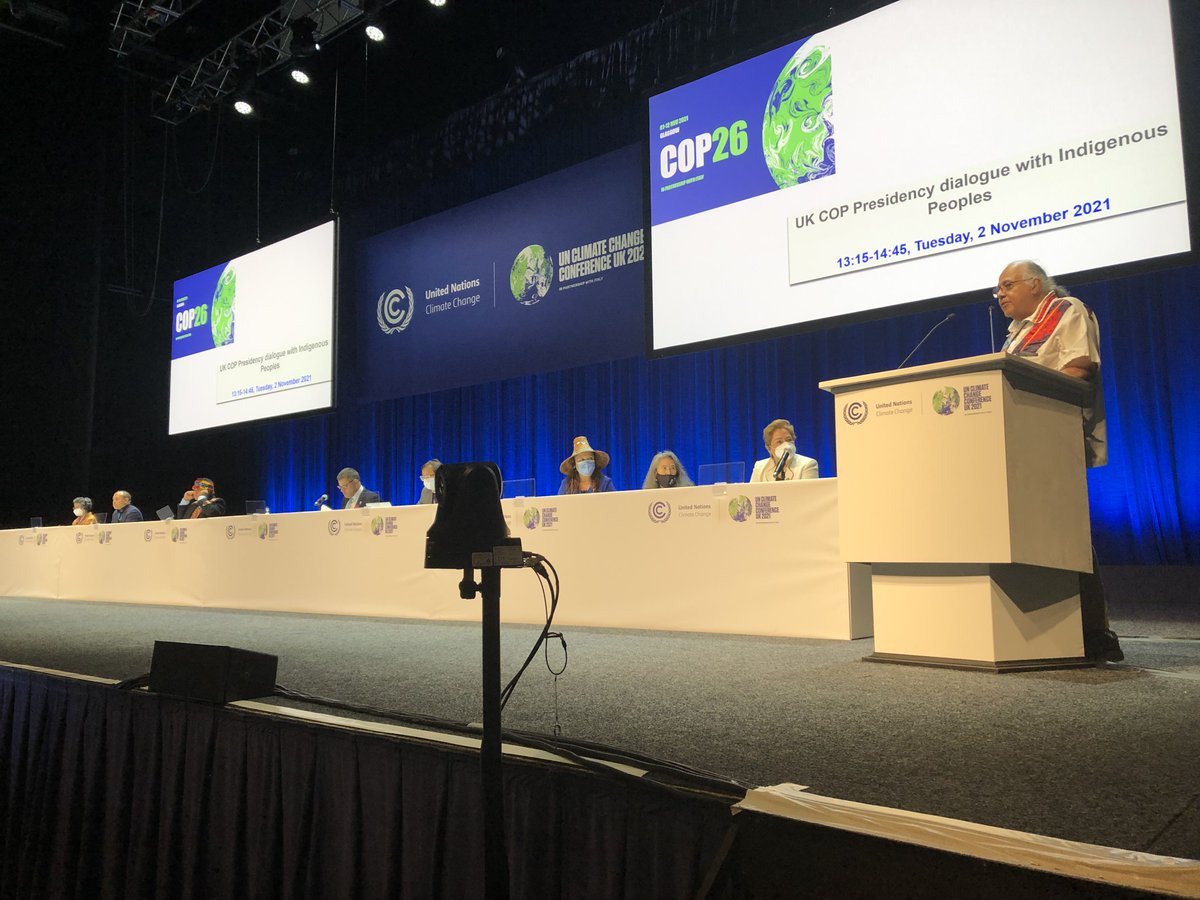 AFN_Updates's tweet photo. We've been participating in international climate negotiations like @COP26 for several years. Today, United Tribes of Michigan's Frank Ettawageshik opened the UK COP Presidency’s dialogue with Indigenous Peoples. #COP26 #MoreThanOneDay #NationalClimateStrategy #ClimateChange https://t.co/emWso4vEF6