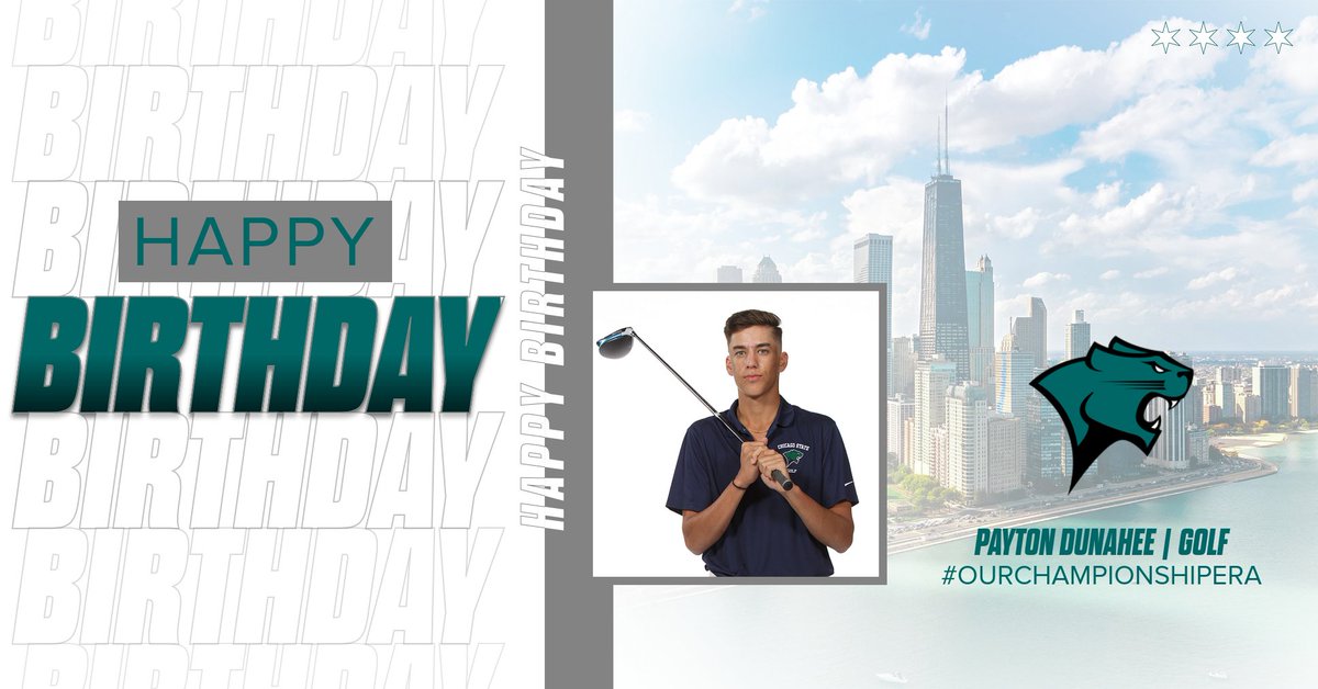 ChiStateCougars's tweet photo. Happy birthday to Payton Dunahee! 🥳⛳️

#OurChampionshipEra https://t.co/V2AdxEvv91