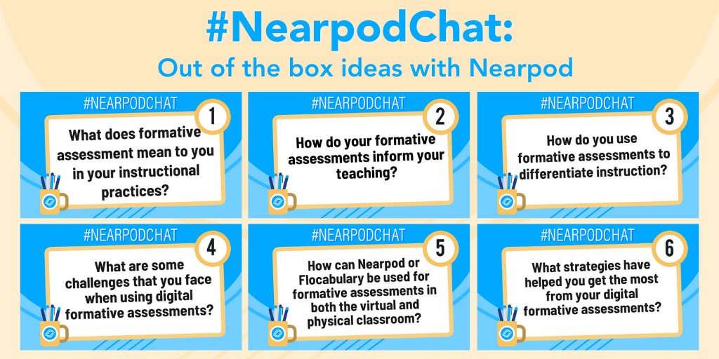 🎉 Join us for the #NearpodChat TOMORROW! 🎉

💙 Topic: Getting the most out of formative assessments
⏰ Time: 8pm ET
👩‍💻 Host: <a href="/DC_STEMtastic/">Chanel “The STEMinist” Johnson</a> 

Retweet if you're excited to join us! 🌟

#EdTech #EdChat