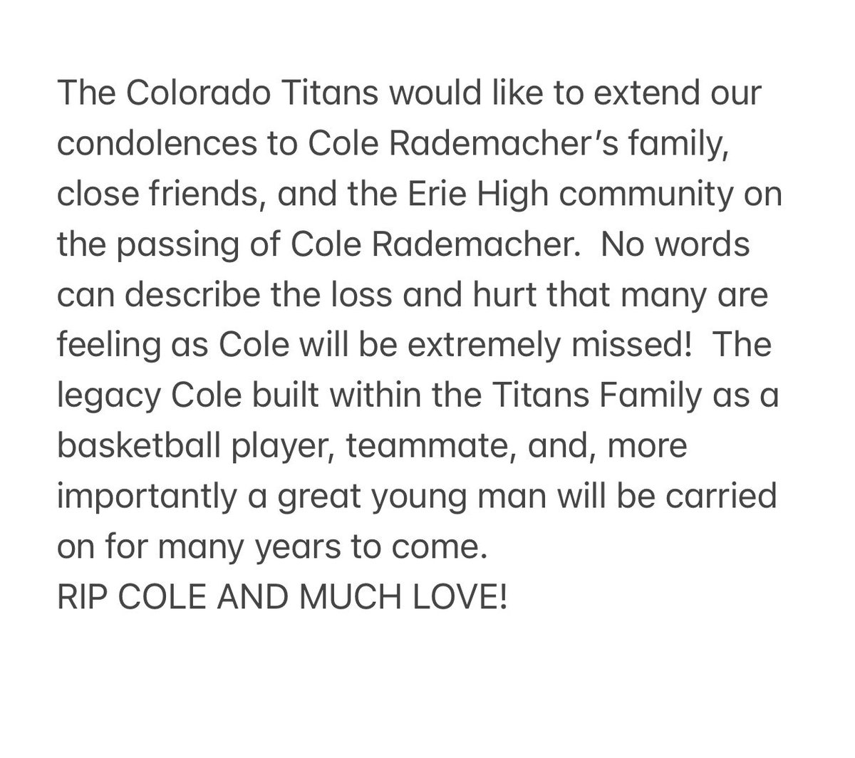Colorado Titans tweet media