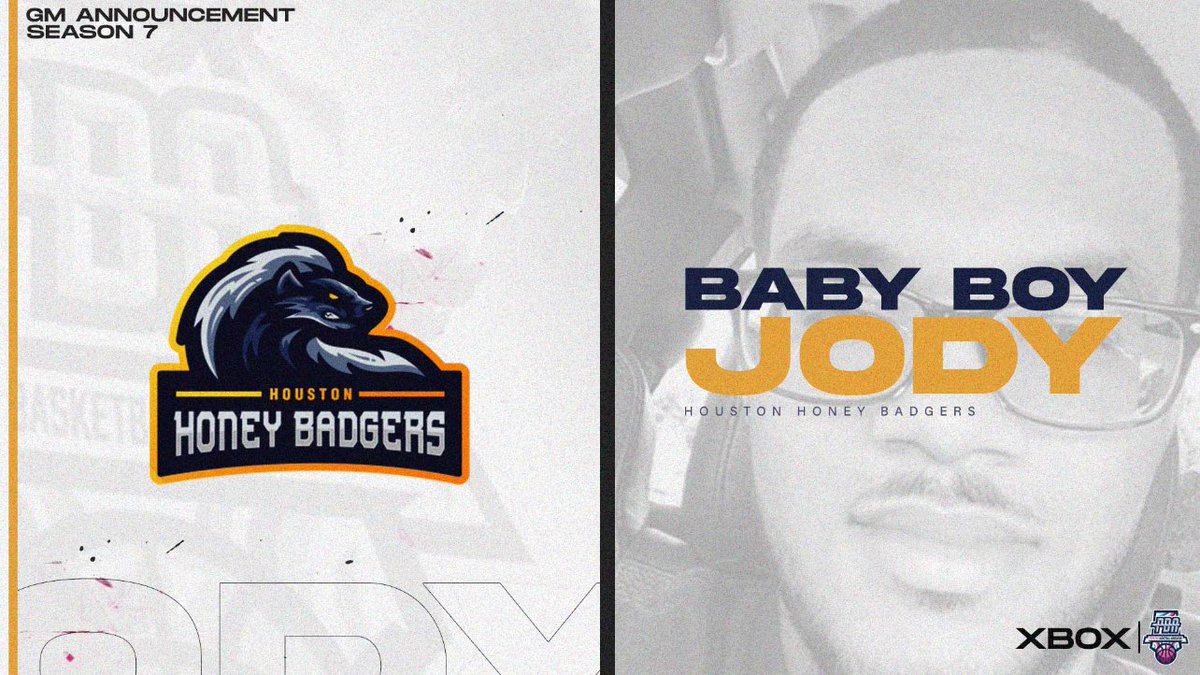 🚨 GM ANNOUNCEMENT 🚨

<a href="/Badgers_PBA/">Houston Honey Badgers</a> has a new GM this season! Welcome @BabyBoiiJody as GM and <a href="/CheF_RapiiDz/">CallMeMrRapiiDz</a> as AGM! 

🦡 

<a href="/RevengeTourHQ/">Tour</a> @lts4Life <a href="/iNetworkSports/">iNetwork</a>