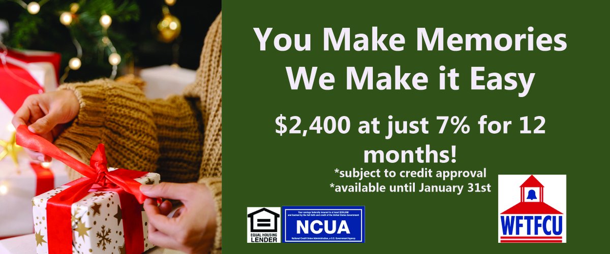 WFTeachersFCU's tweet photo. Apply online or call your loan officer today! https://t.co/m9YKWKC454