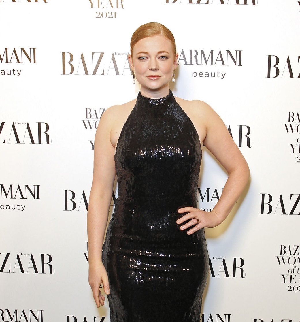 📸 | Sarah Snook arriving at the #WomenoftheYear awards, hosted by @BazaarUK