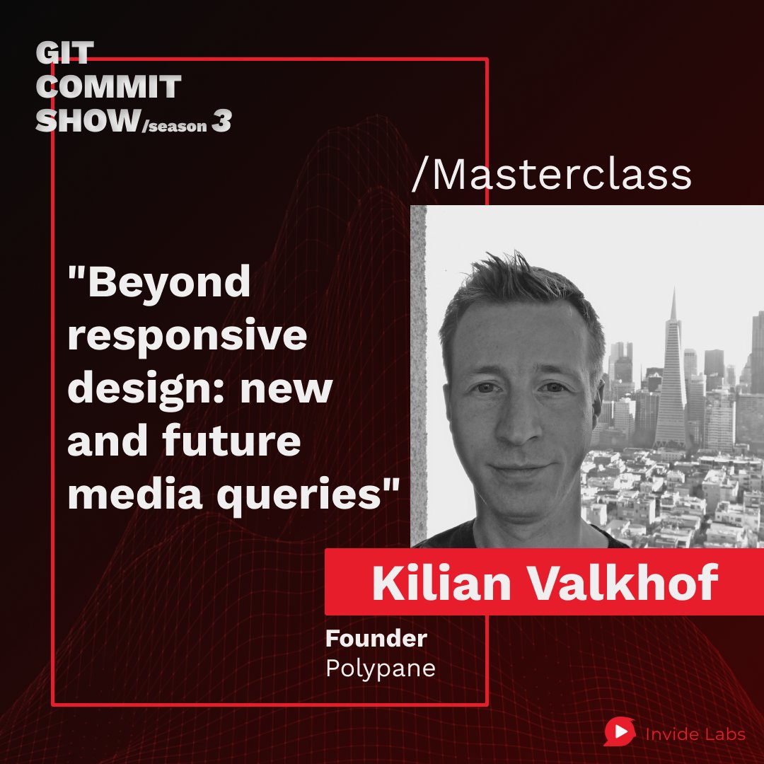 Invide_Labs's tweet photo. Join the live interactive masterclass session by @kilianvalkhof Creator of Polypane on "Beyond responsive design: new and future media queries".
Join now - https://t.co/ZNKhyMThWa
#GitCommitShow #Season3 #speaker #PursuitofMastery #Conference #RemoteConf #opensource #design https://t.co/ziYMBx8Q3B