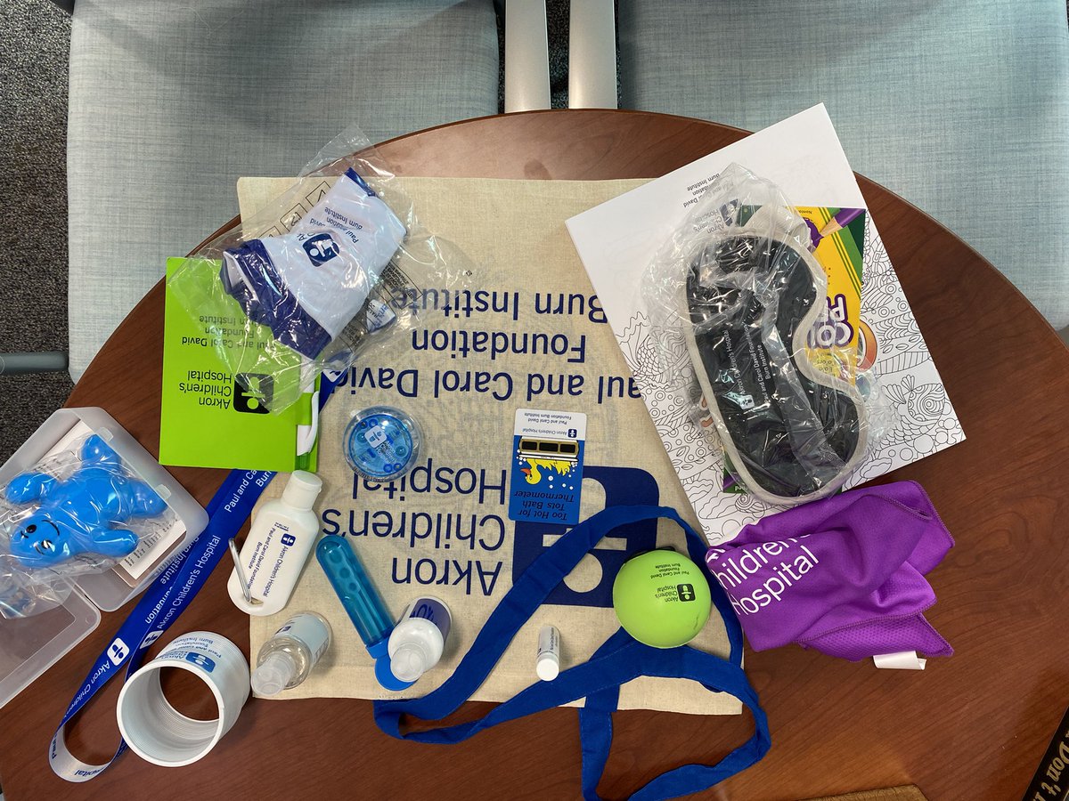 AKhandelwalMD's tweet photo. So excited to introduce our Burn Survivor Recognition Program.  All admitted patients receive a gift bag and upon discharge ring a bell and receive a medal while all outpatients receive a pin. @PSburnsurvivors @Ameriburn #burnsurvivor #hope #courage @akronchildrens https://t.co/lxIlGL3DU3