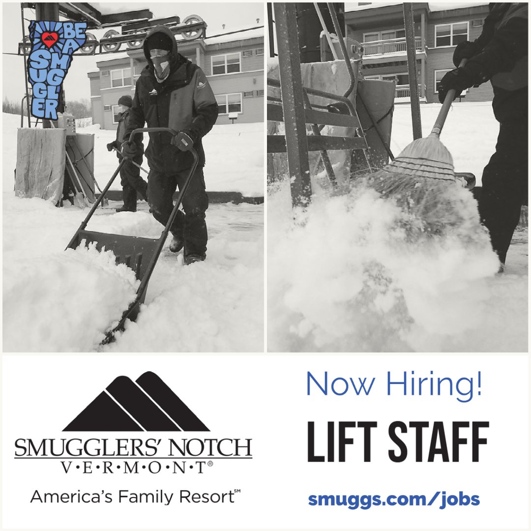 Smugglers_Notch's tweet photo. We're #hiring! Looking to #beasmuggler this winter and work at the place regularly crowned the #1 Overall Resort in the Eastern U.S.? Join our amazing team today by clicking the 🔗 below!

🔗 https://t.co/ffEM7UJsNT 🔗 https://t.co/gtrrHyE7W6