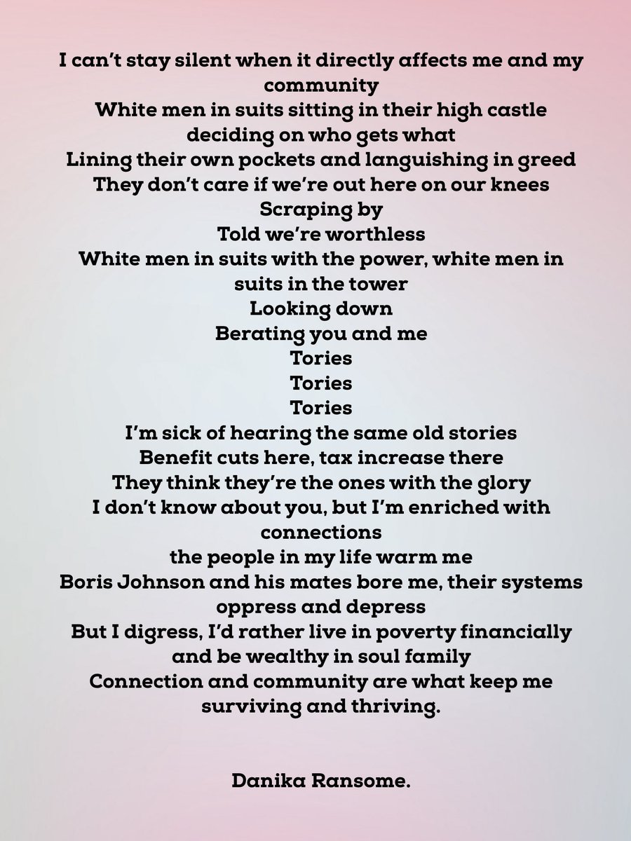 Alicekat666's tweet photo. FUCK THE TORIES. A poem by me. #fuckthetories #poetry #autisticpoet #disabledpoet #nonbinarypoet #nonbinarycreative #lgbtqiapoet #writerscommunity #poetry https://t.co/ApViGNnKho