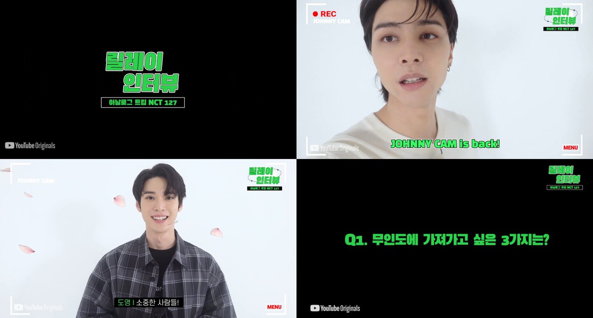 Image for 'Analog Trip NCT 127' Relay Interview Part 1 Released! Q. What 3 things would you like to bring to a deserted island? https://t.co/BLnybYcQ4t New episodes released on YouTube NCT 127 official account every Friday at 11PM! NCT127 NCT YouTubeOriginals AnalogTrip YouTube original analog trip https://t.co/tcHTKekpfr